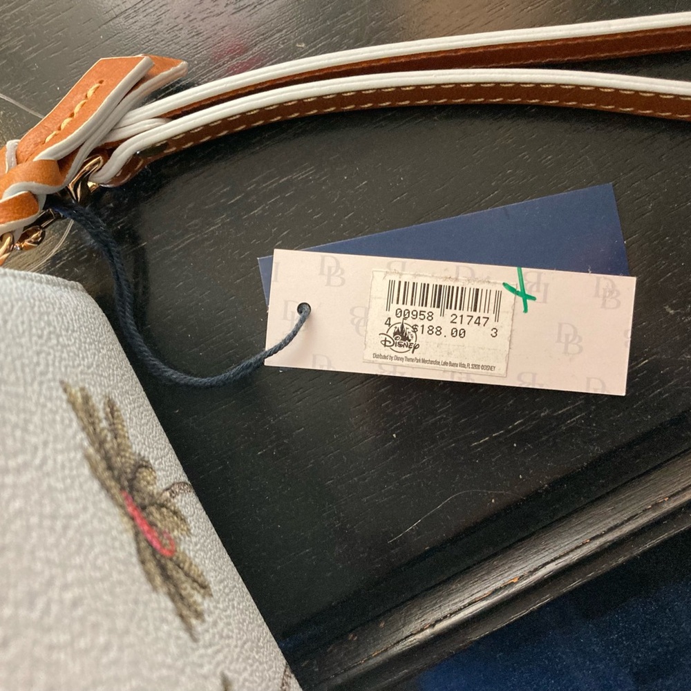 Dooney and Bourke Disney Leather Light Blue Wristlet Wallet - Picture 9 of 9